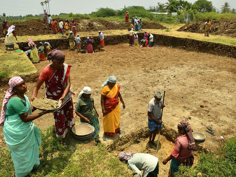 Economy Employment Support Mgnrega 100 Days Of Work