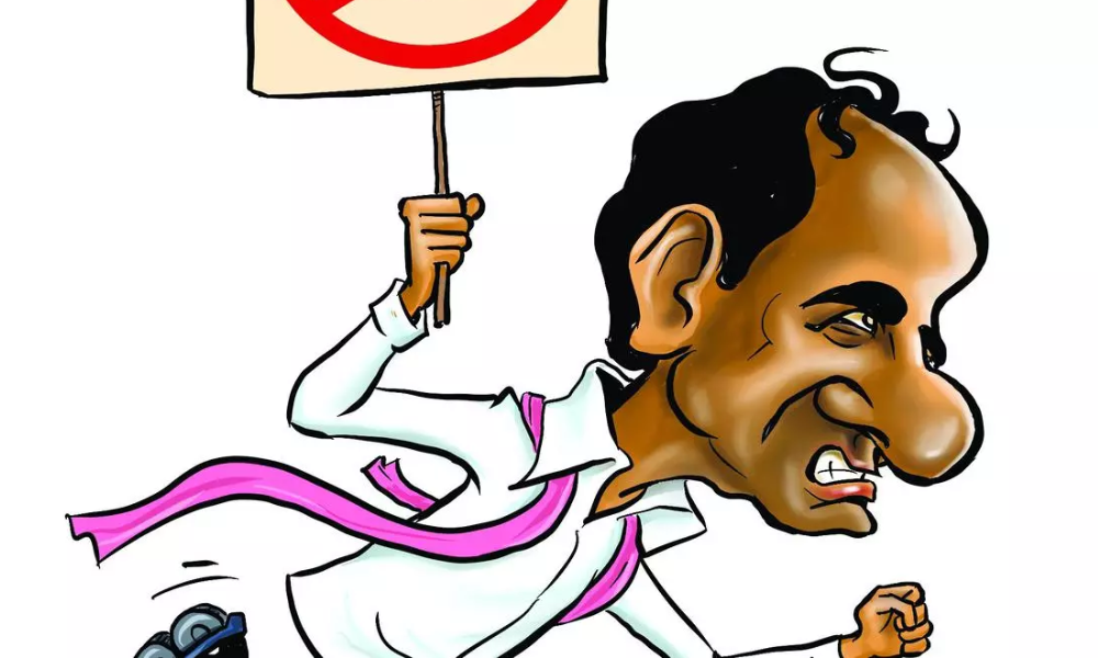 kcr over confedence fake survey reports
