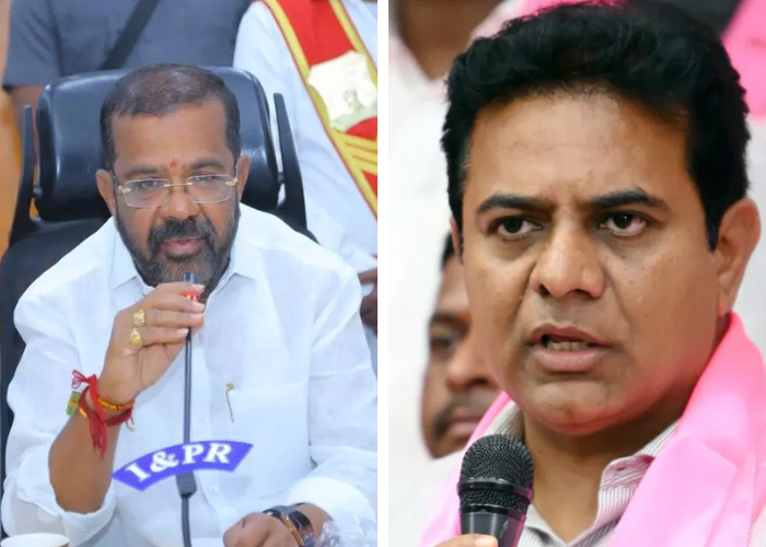 Warangal West MLA Naini Fire On KTR
