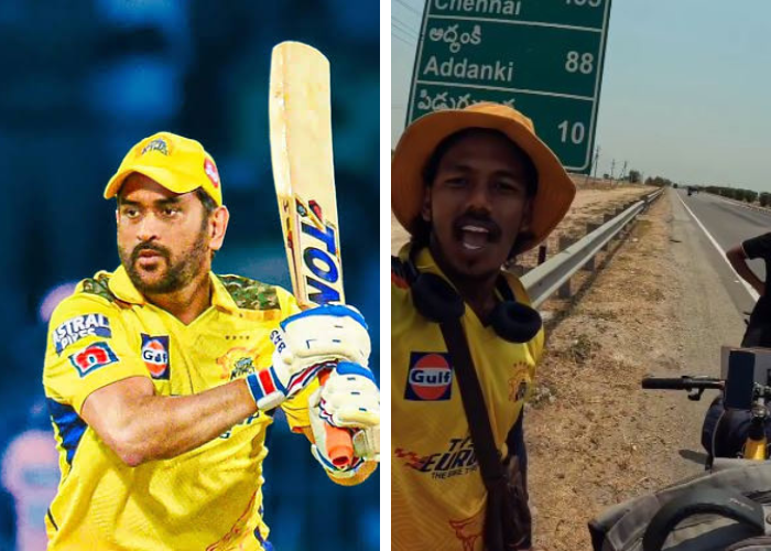 Fan Covers 2100 KM In 23 Days On Bicycle To Meet CSK Legend MS Dhoni