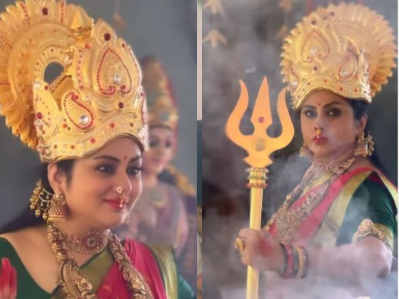 Actress Namitha Poses As Goddess Fans Expect Second Innings