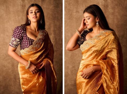 Actress Hebah Patel Who Is Creating Heat With Her Saree Beauty Latest Pics Viral