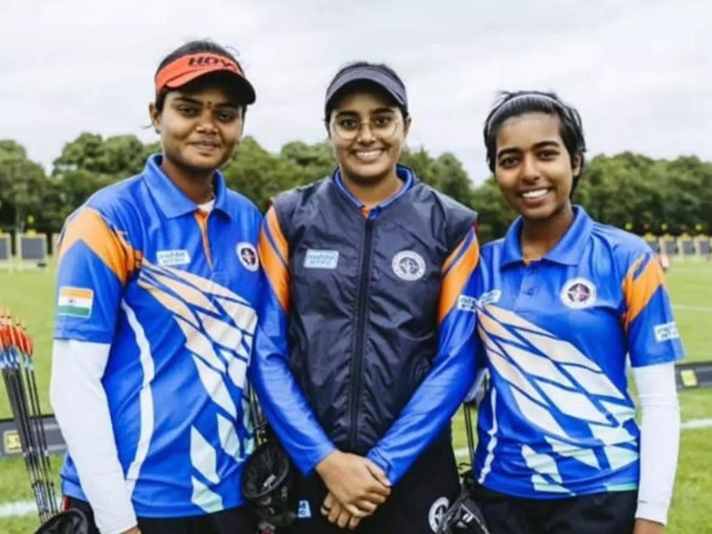 Worldcup Stage 3 Indian Compound Womens Team Achieves Hattrick Of Goldmedals