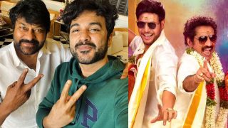 Chiranjeevi, Siddhu and Mazaka Still