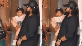 Klin Kaara in Ram Charan Hands