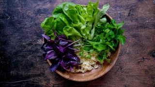 leafy greens which are full of nutrients