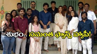 Samantha with Shubam Team