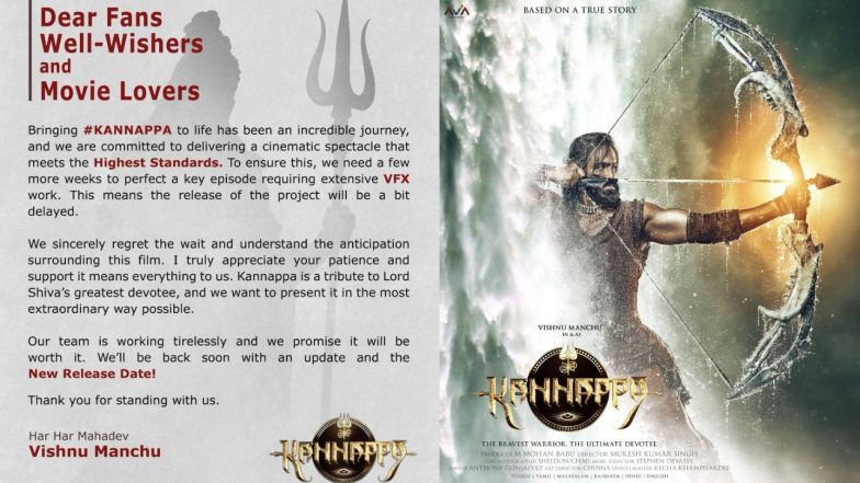 Kannappa Postponed(image credit:X)