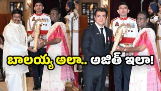 Balayya and Ajith Receives Padma Bhushan Award