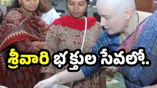 Anna Lezhneva donates 17L (image credit:TTD)