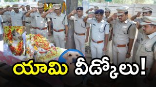 Police Bid farewell to Dog (imagecredit:swetcha)