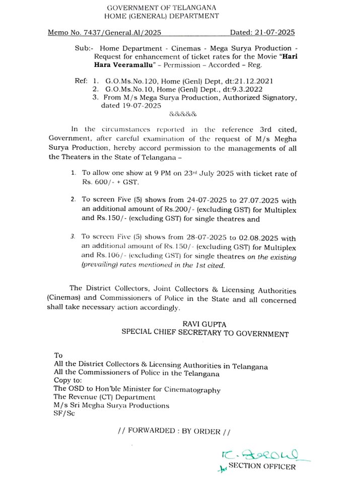 Telangana Go on HHVM