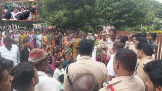 Nehru Family Protest(IAMGE credit: swetcha reporter)