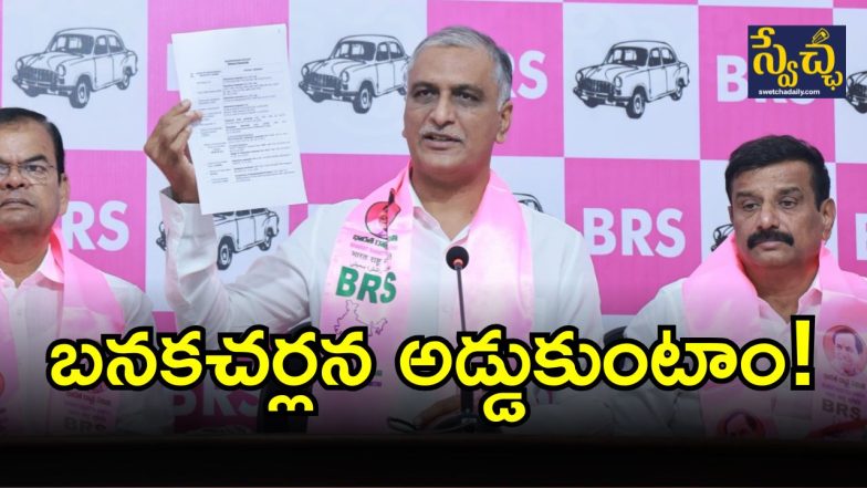 Harish Rao(Image Credit: swetcha reporter)
