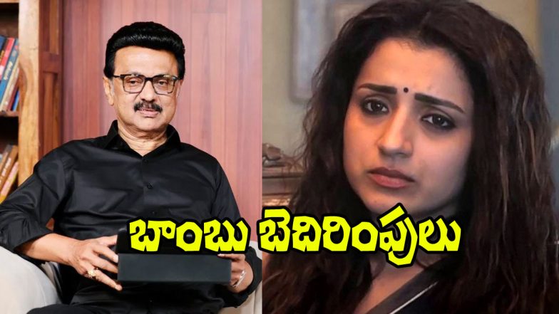 MK Stalin and Trisha