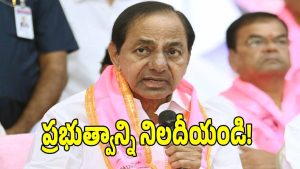 KCR ( image credit: swetcha reporter)