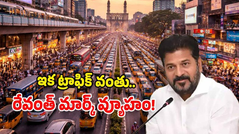 CM Revanth Reddy Focuses on Hyderabad Traffic Reforms (Image Source: AI and Twitter)