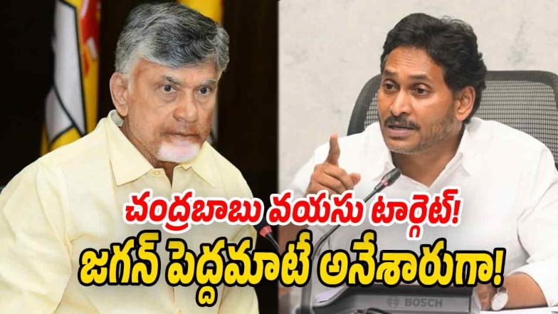 YSRCP leader Jagan Mohan Reddy addressing media, criticizing TDP chief Chandrababu Naidu’s leadership and age