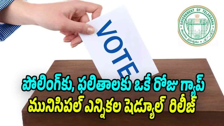 Telangana State Election Commission announces municipal election schedule